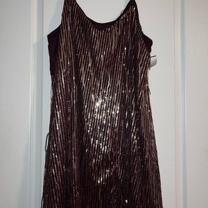 TORRID SEXY WINE & SEQUIN PARTY DRESS 2X